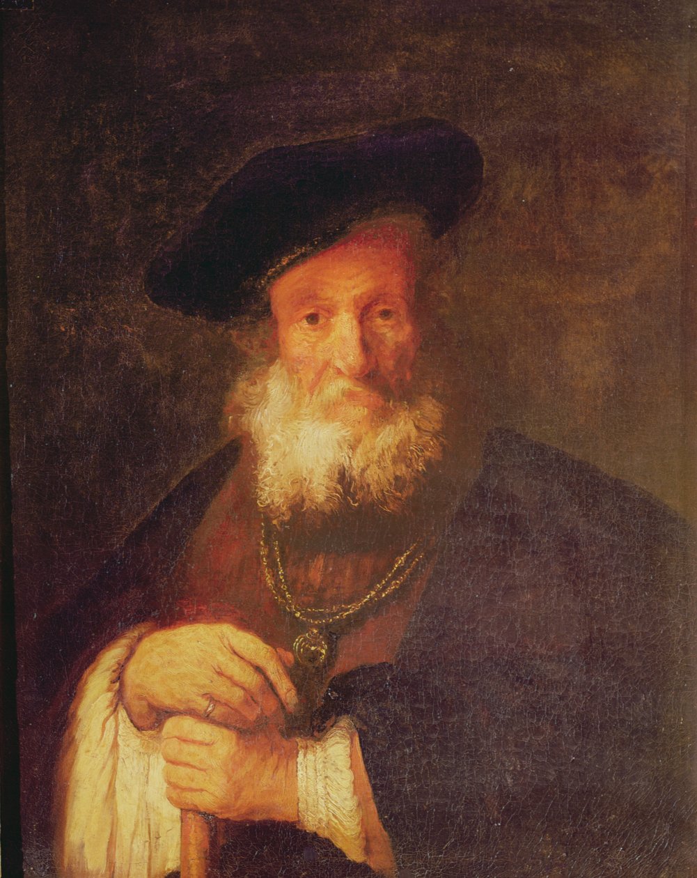 Portræt af en gammel mand af Rembrandt van Rijn