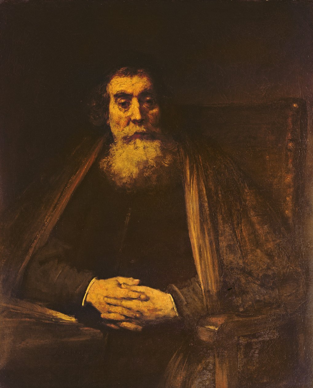 Portræt af en gammel mand af Rembrandt van Rijn