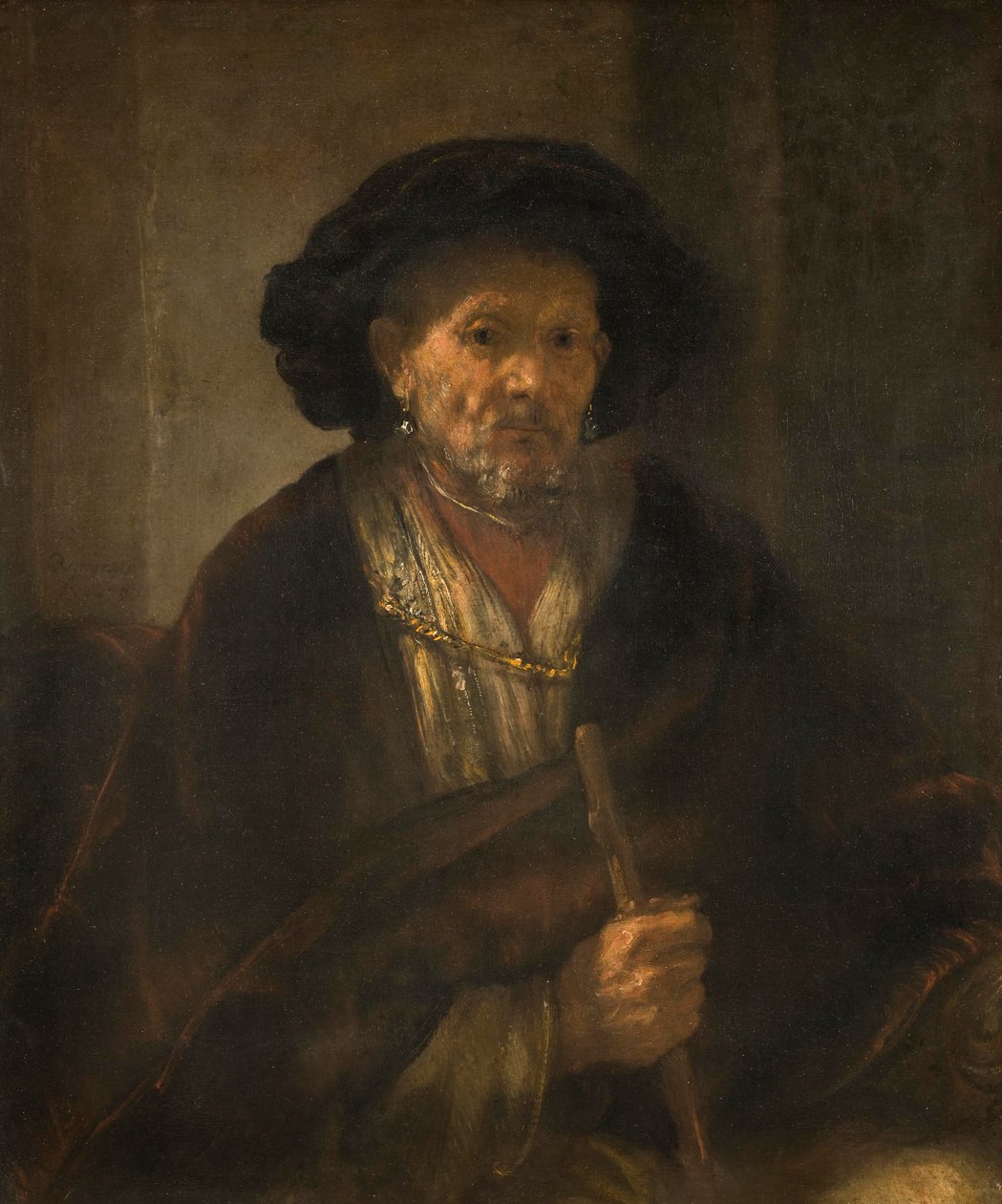 Portræt af en gammel mand, 1655 af Rembrandt van Rijn