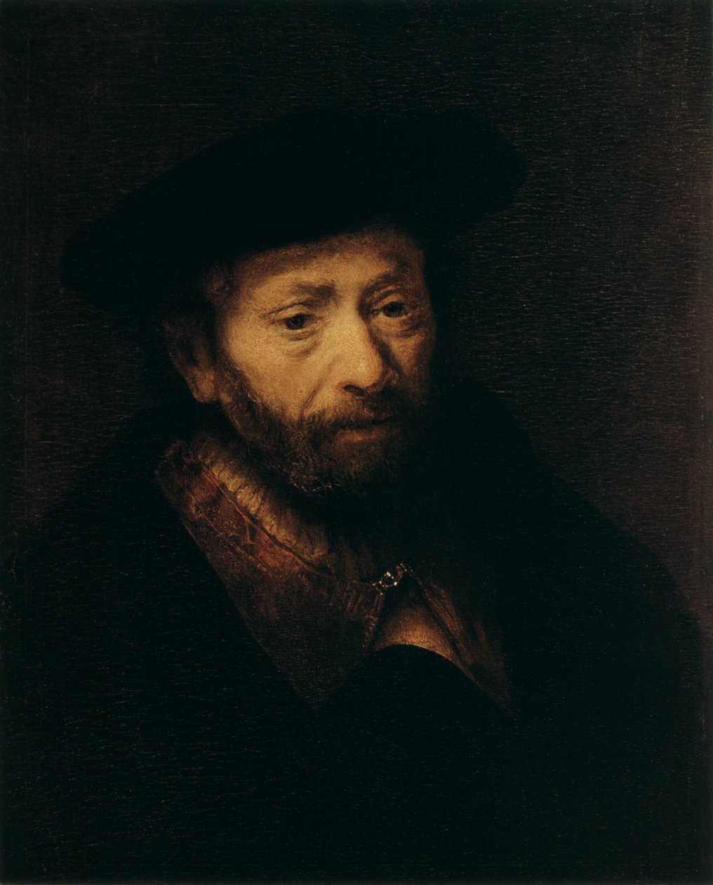 Portræt af en gammel mand, 1600-tallet af Rembrandt van Rijn