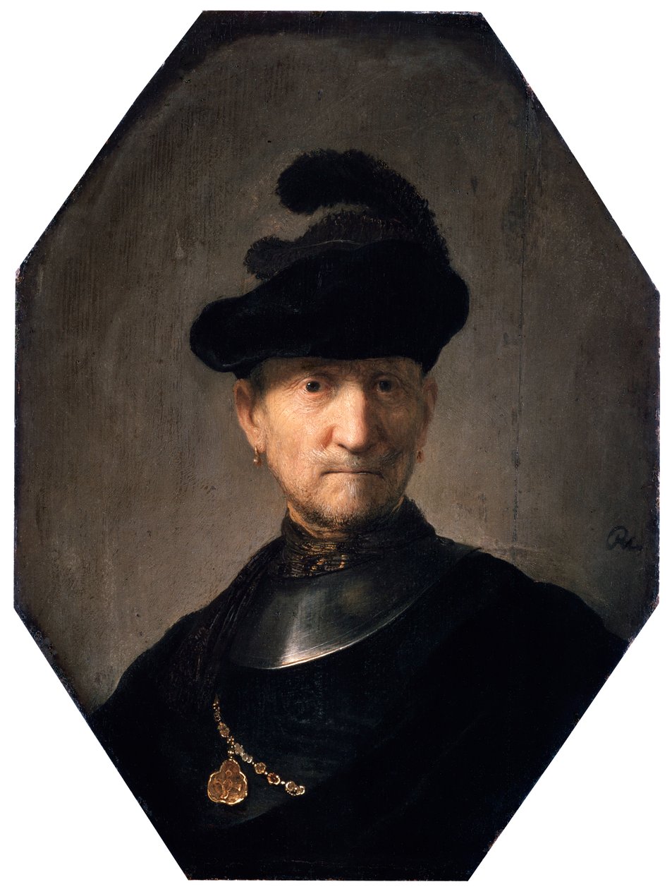 Portræt af en gammel kriger, c1629-1630. af Rembrandt van Rijn