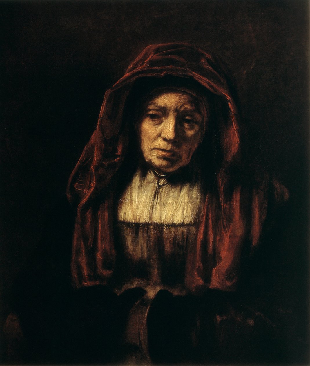 Portræt af en gammel kvinde, 1654 af Rembrandt van Rijn
