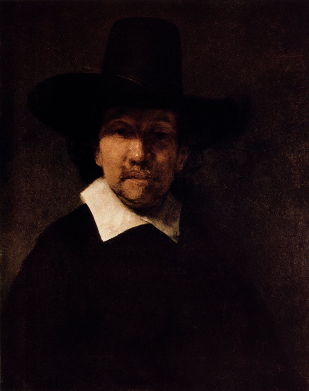 Portræt af digteren Jeremias de Decker, c1666 af Rembrandt van Rijn