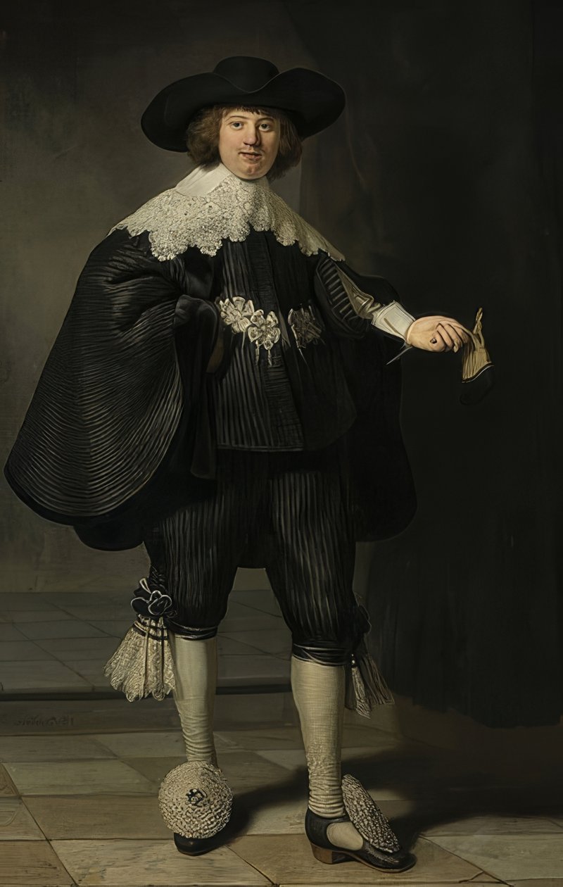 Portræt af Marten Soolmans. 1634 af Rembrandt van Rijn