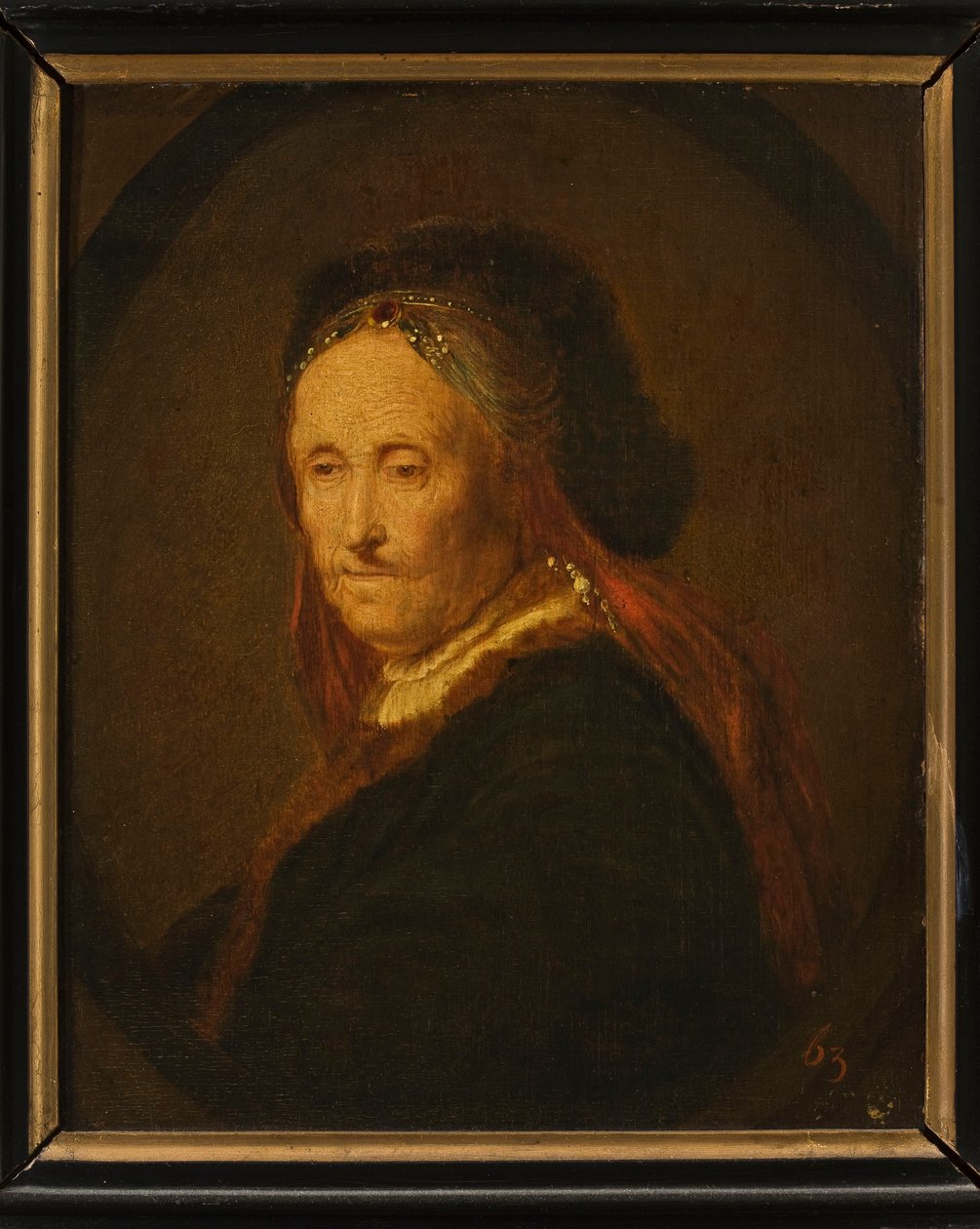 Portræt af Rembrandts mor () af Rembrandt van Rijn