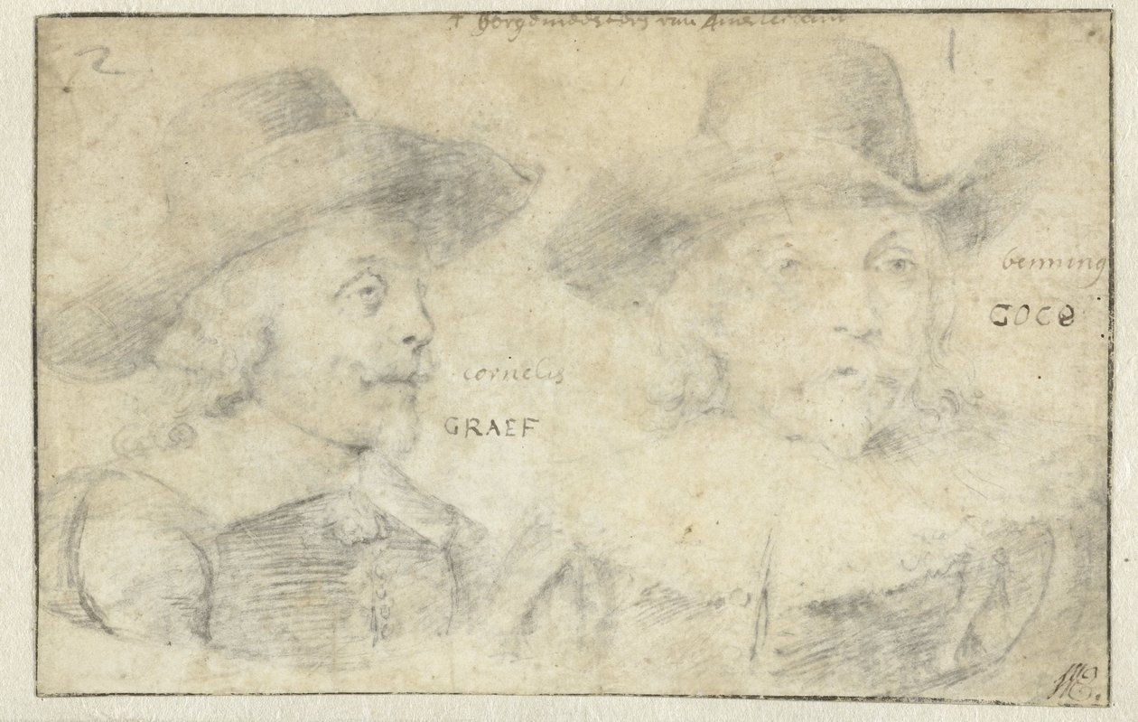 Portrætter af Cornelis de Graeff og Frans Banningh Cocq af Rembrandt van Rijn
