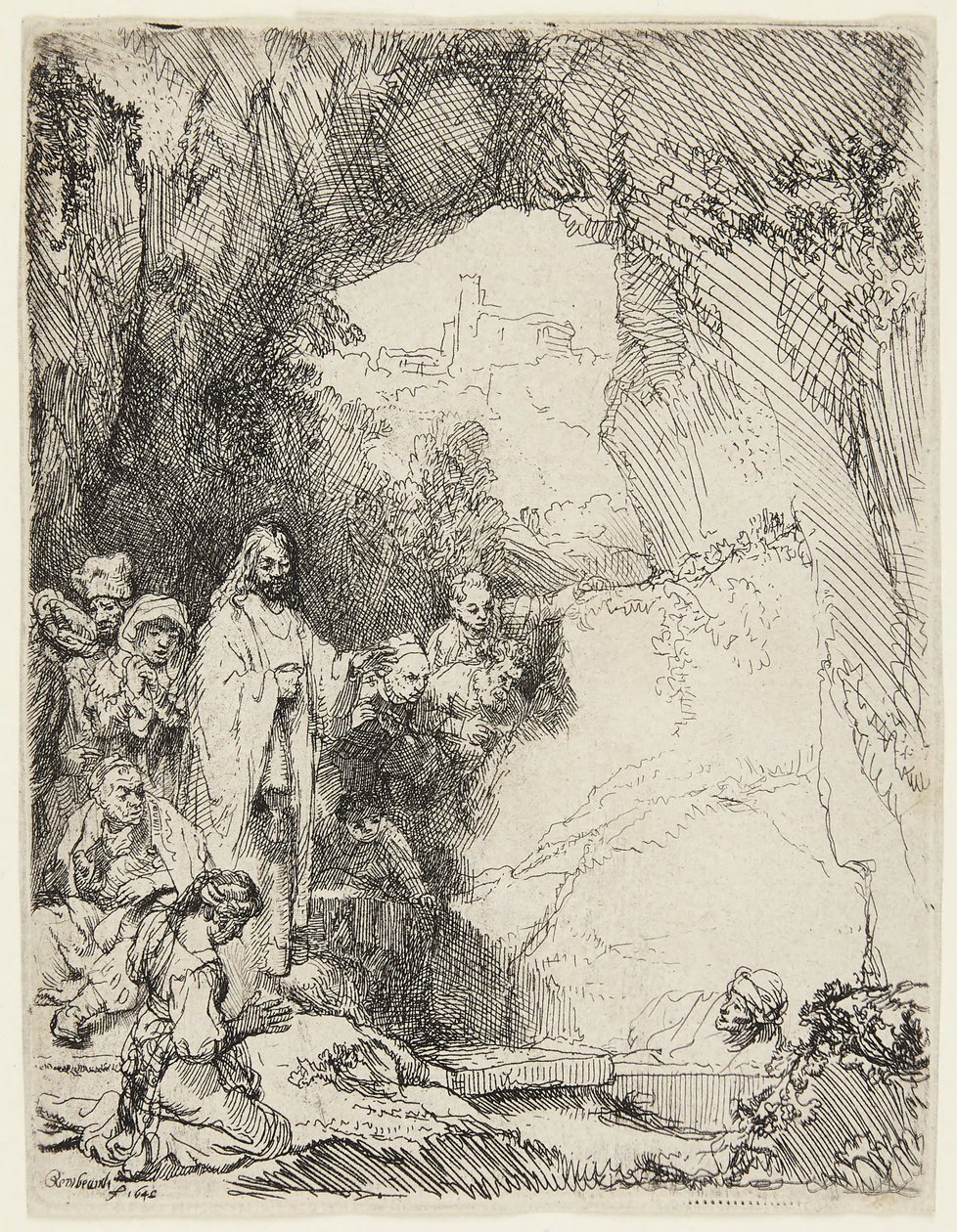 Opvækningen af Lazarus af Rembrandt van Rijn