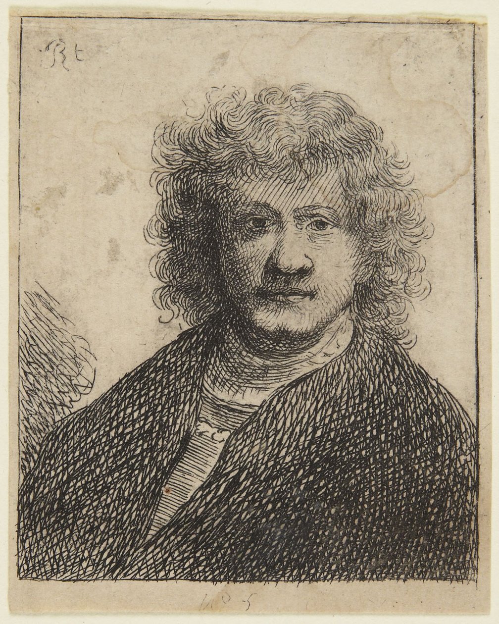 Rembrandt med bred næse af Rembrandt van Rijn