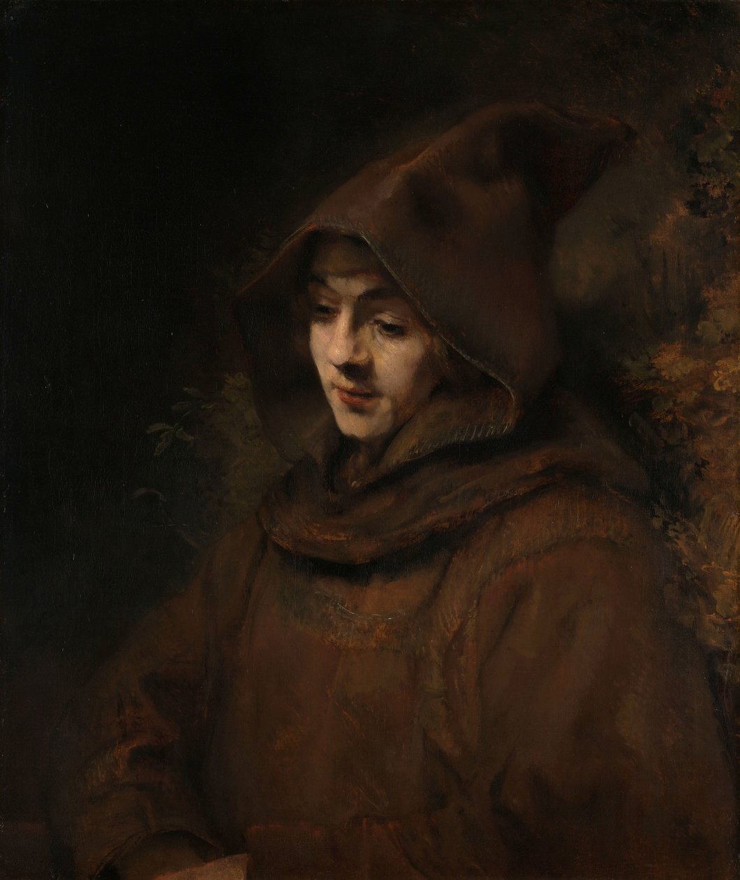 Rembrandts søn Titus i en munkevane Titus i munkevane af Rembrandt van Rijn