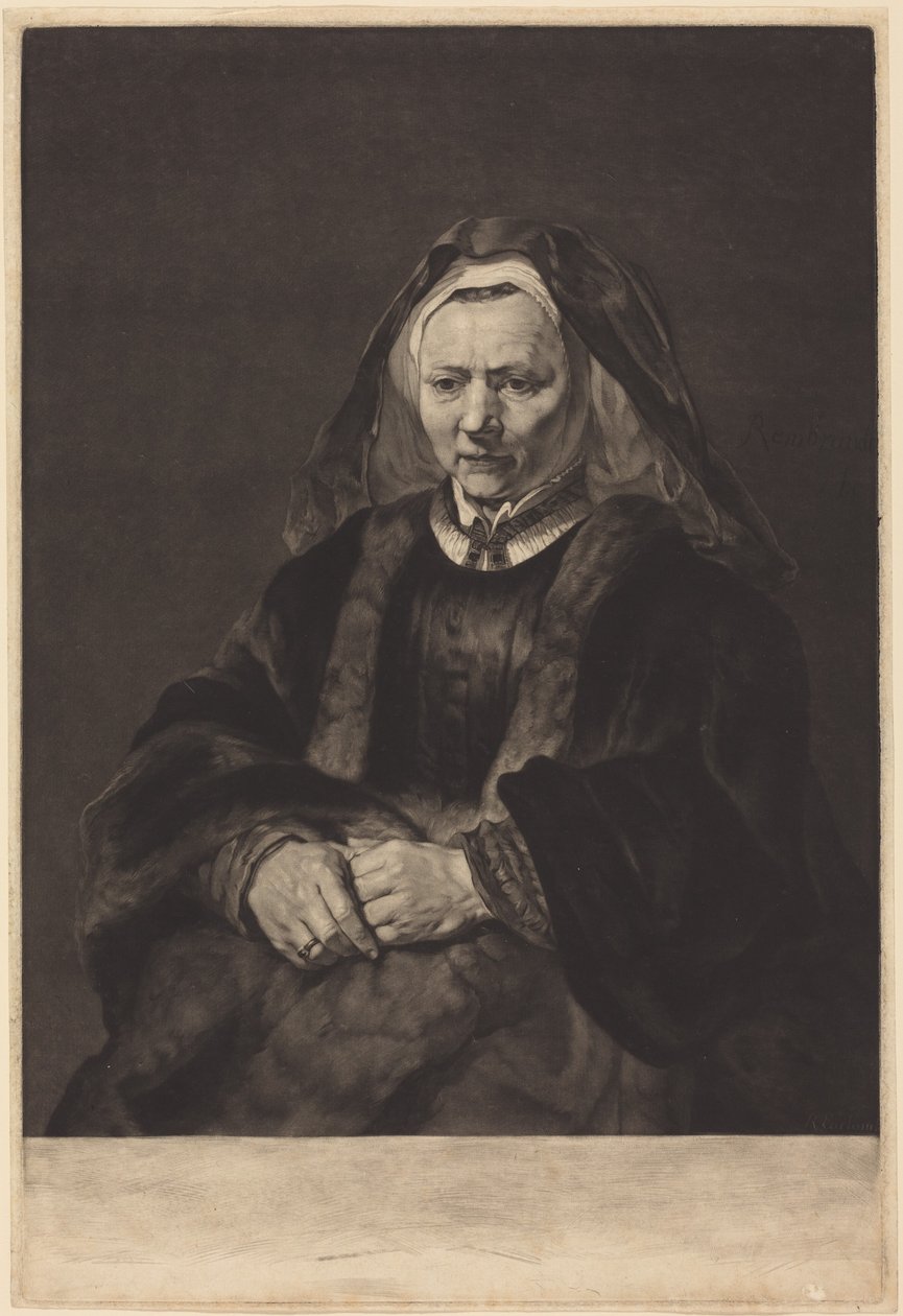 Rembrandts kone af Rembrandt van Rijn