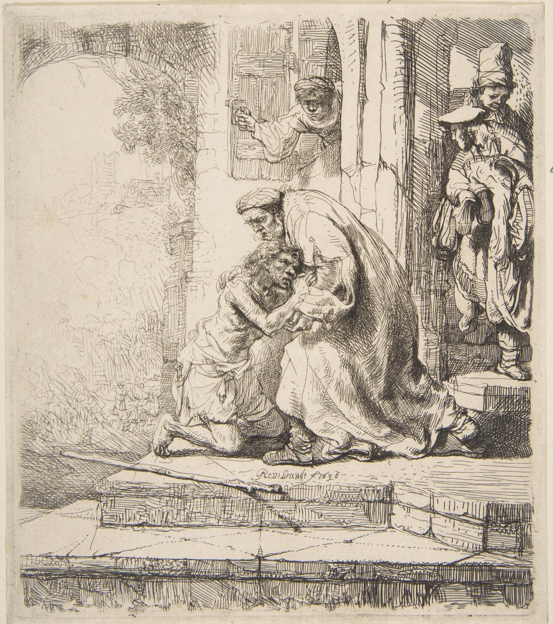 Den fortabte søns tilbagevenden, 1620-69. af Rembrandt van Rijn