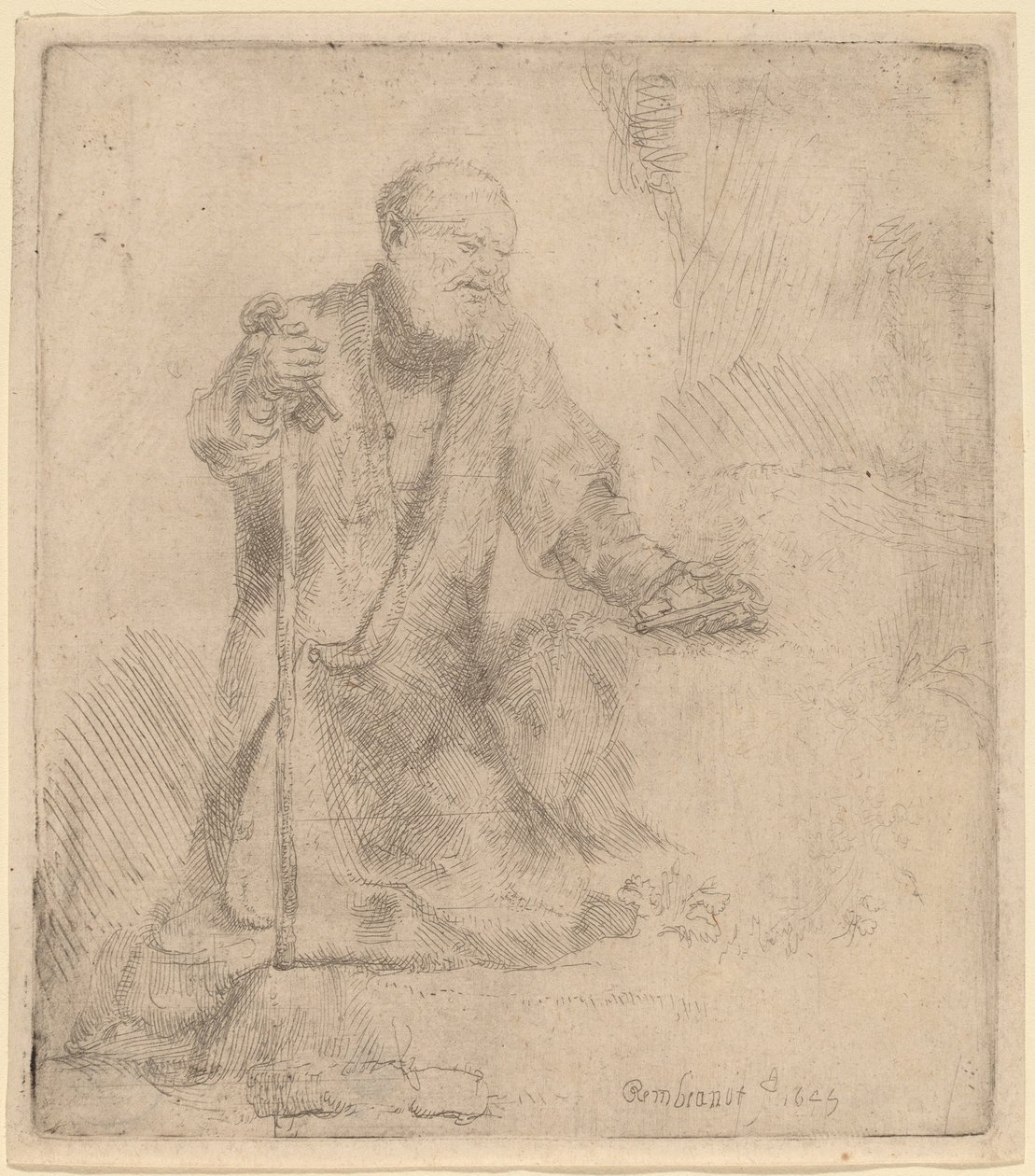 Sankt Peter i anger af Rembrandt van Rijn