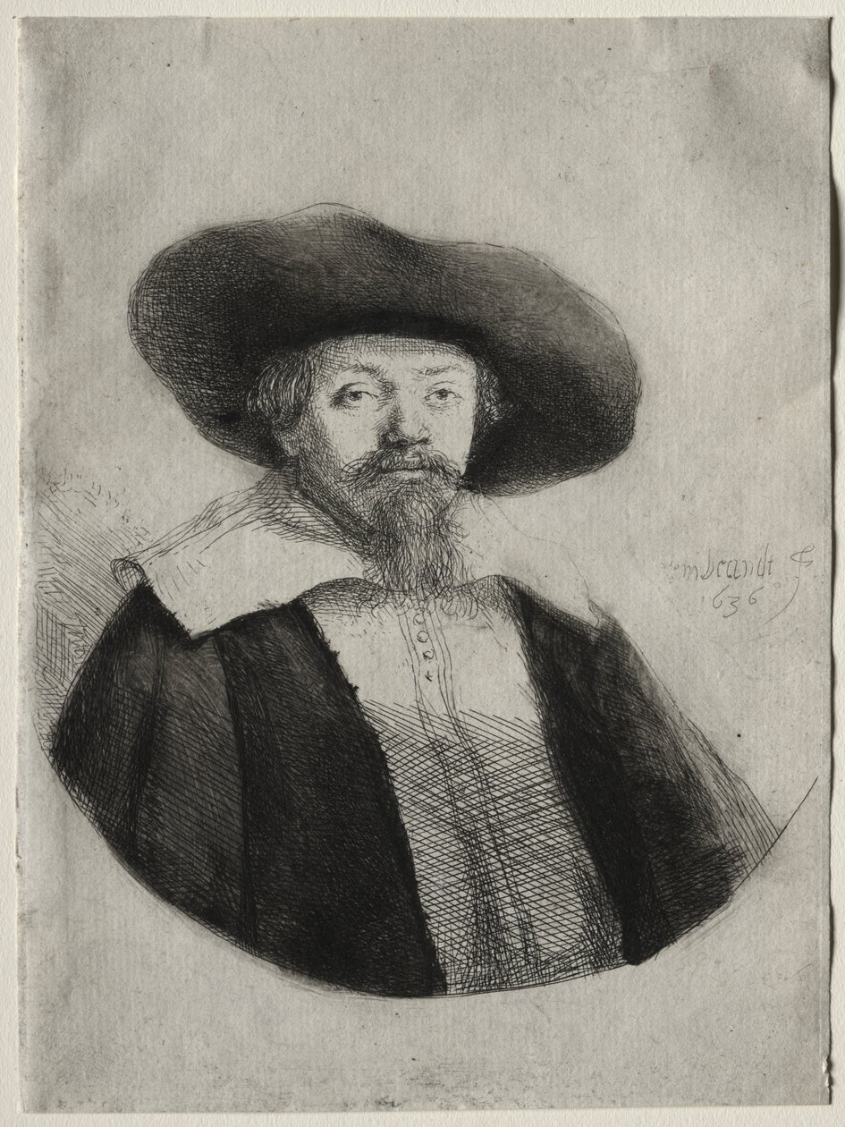 Samuel Manasseh Ben Israel af Rembrandt van Rijn