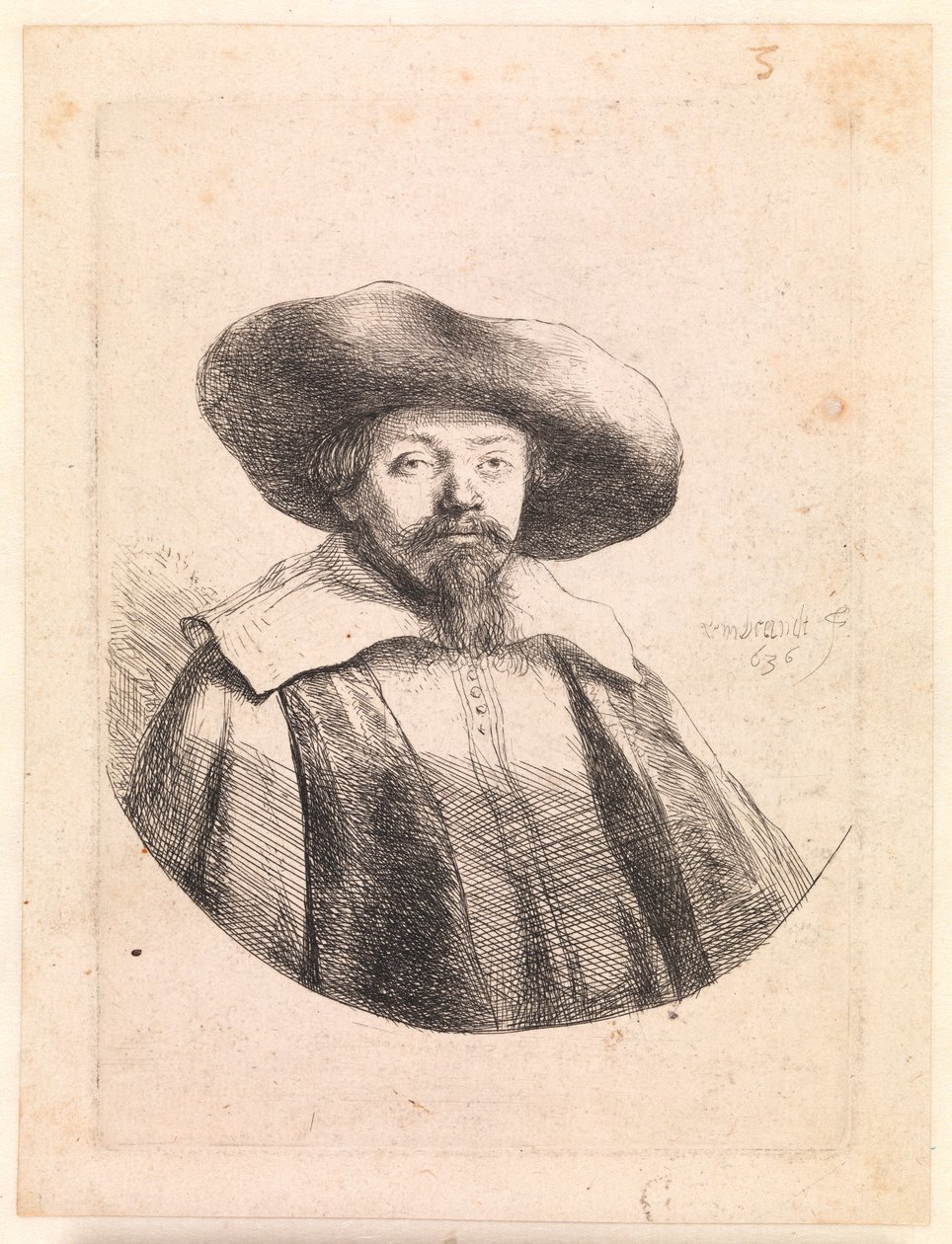 Samuel Manasseh Ben Israel, jødisk forfatter af Rembrandt van Rijn
