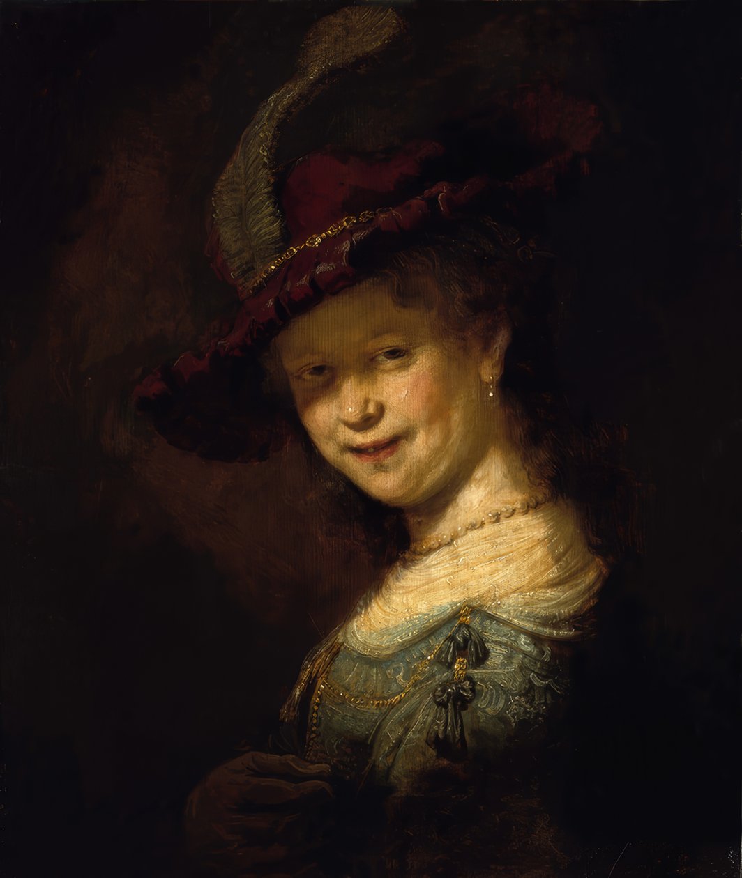 Saskia van Uylenburgh som pige af Rembrandt van Rijn