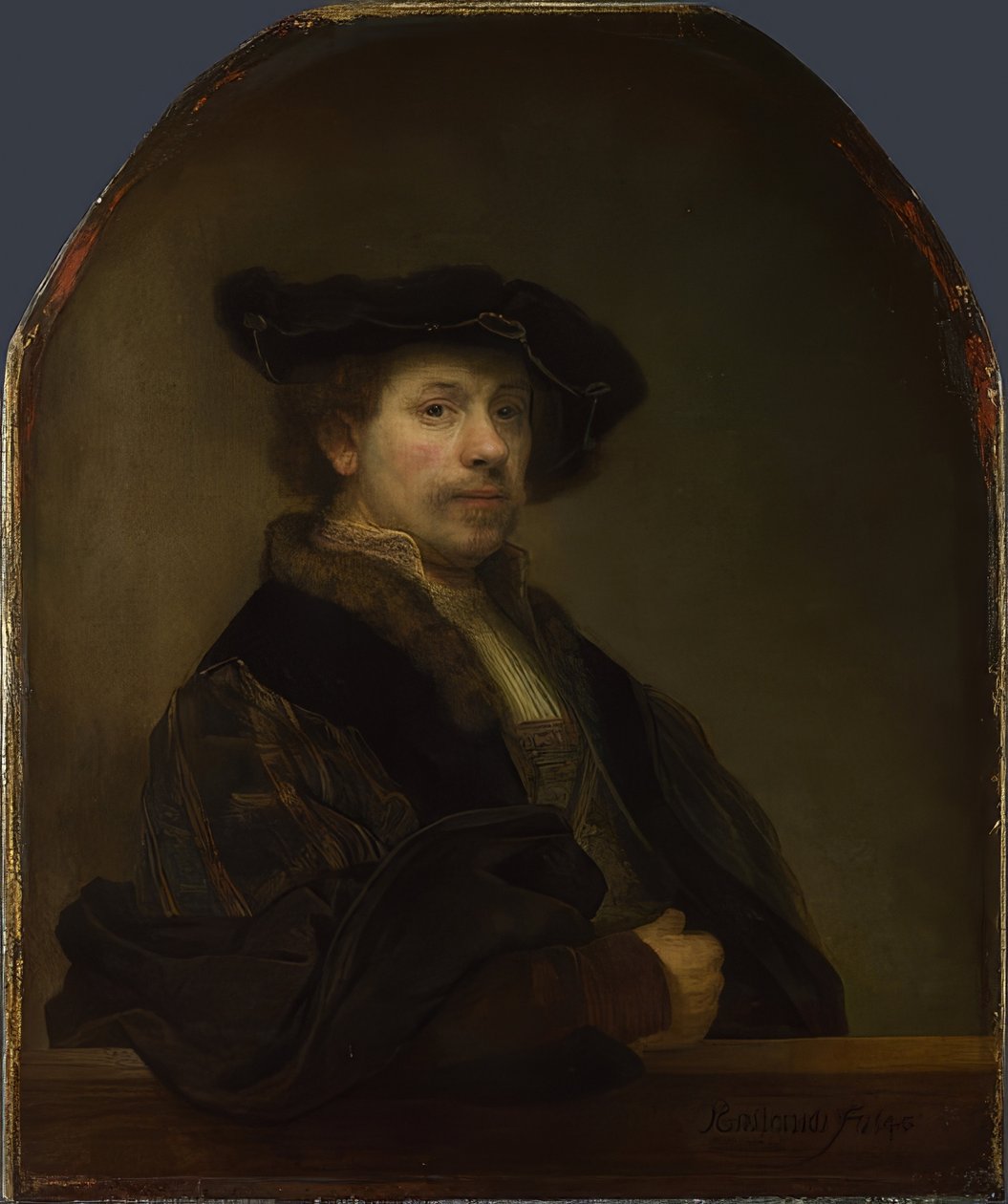 Selvportræt i en alder af 34. 1640 af Rembrandt van Rijn