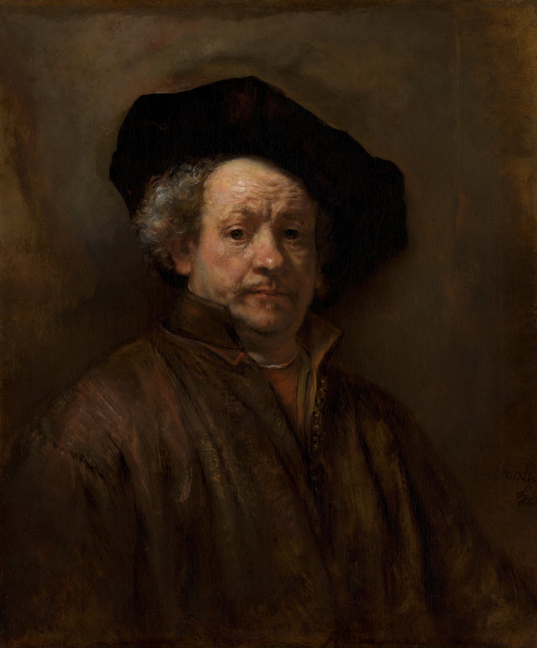 Selvportræt, 1660. af Rembrandt van Rijn