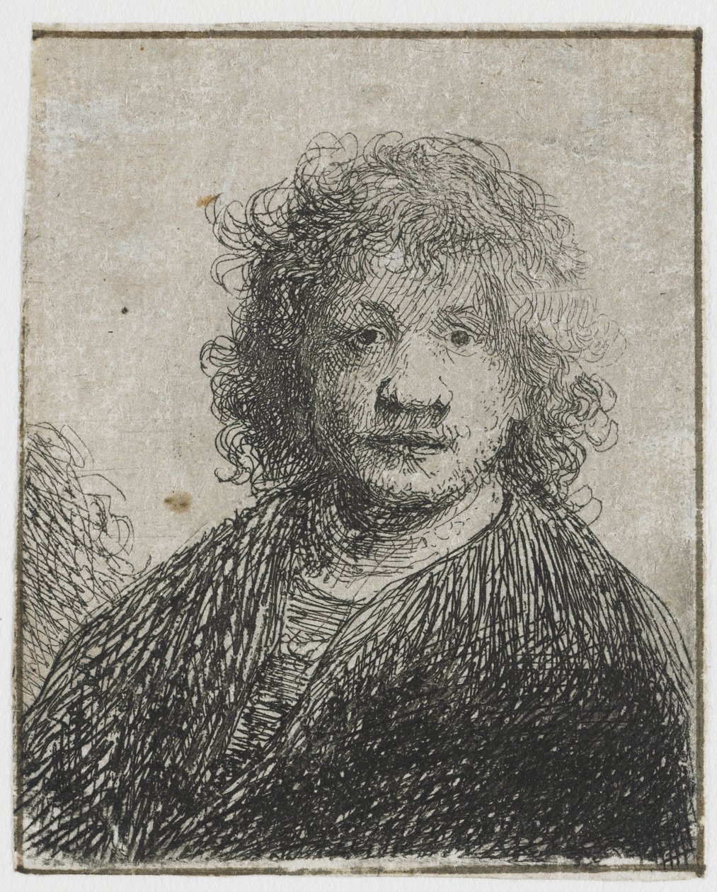 Selvportræt med bred næse Selvportræt med bred næse af Rembrandt van Rijn