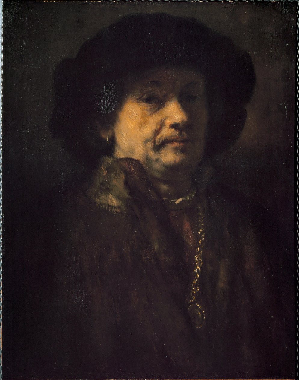 Selvportræt med øreringe og guldkæde (maleri af Rembrandt van Rijn