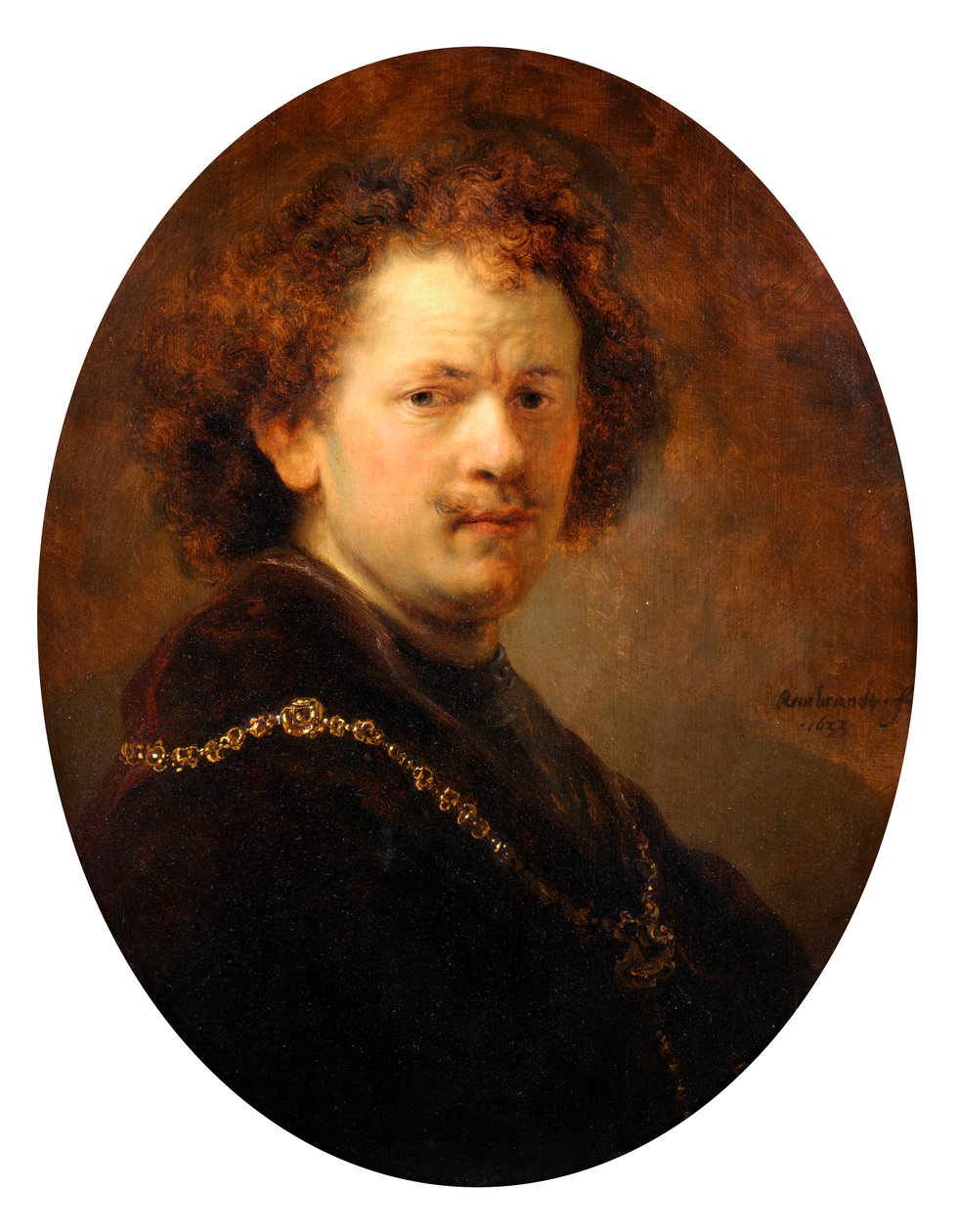 Selvportræt, 1633 af Rembrandt van Rijn