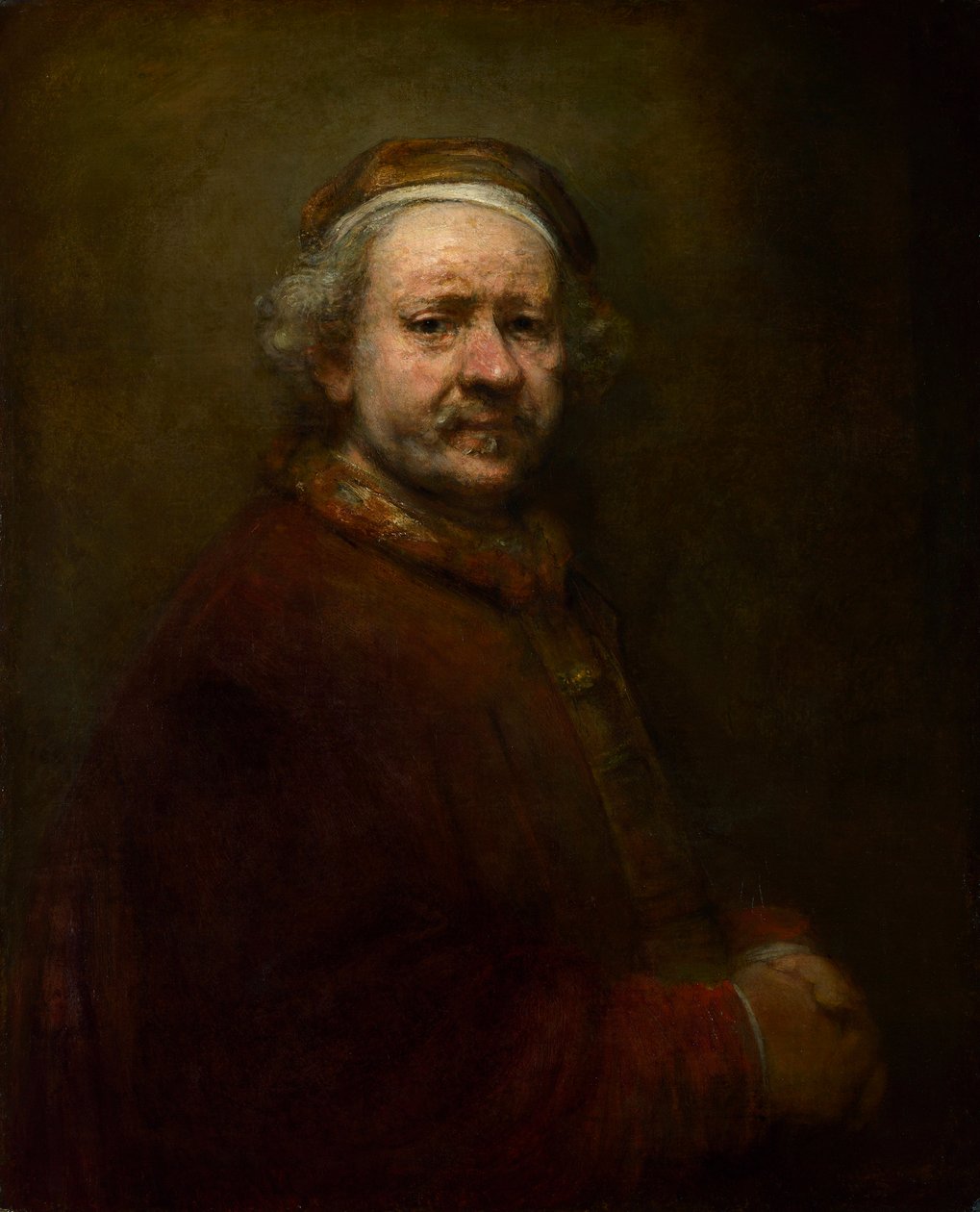 Selvportræt i en alder af 63, 1669 af Rembrandt van Rijn