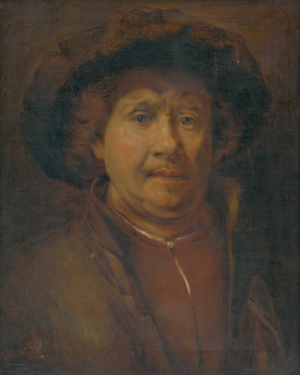 Selvportræt af Rembrandt van Rijn