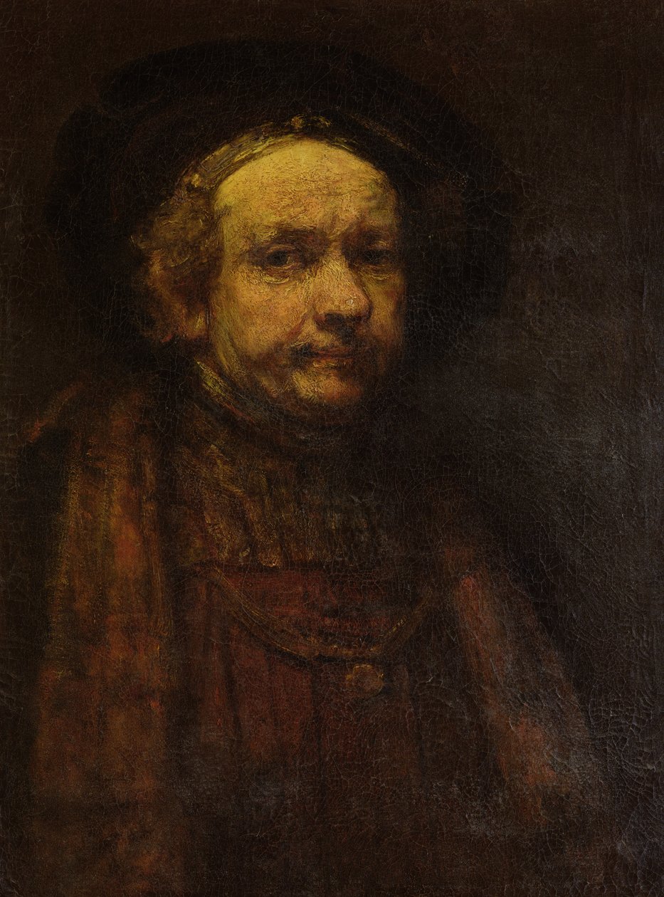 Selvportræt, ældre af Rembrandt van Rijn