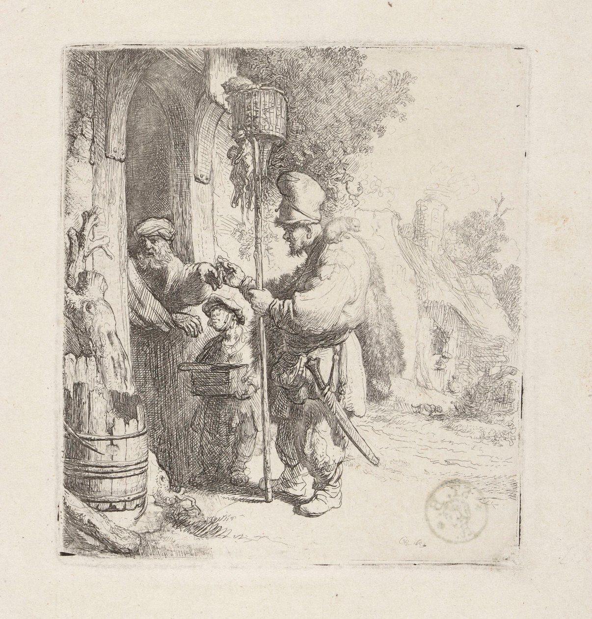 Forhandler af rottegift (Szczurołap) af Rembrandt van Rijn