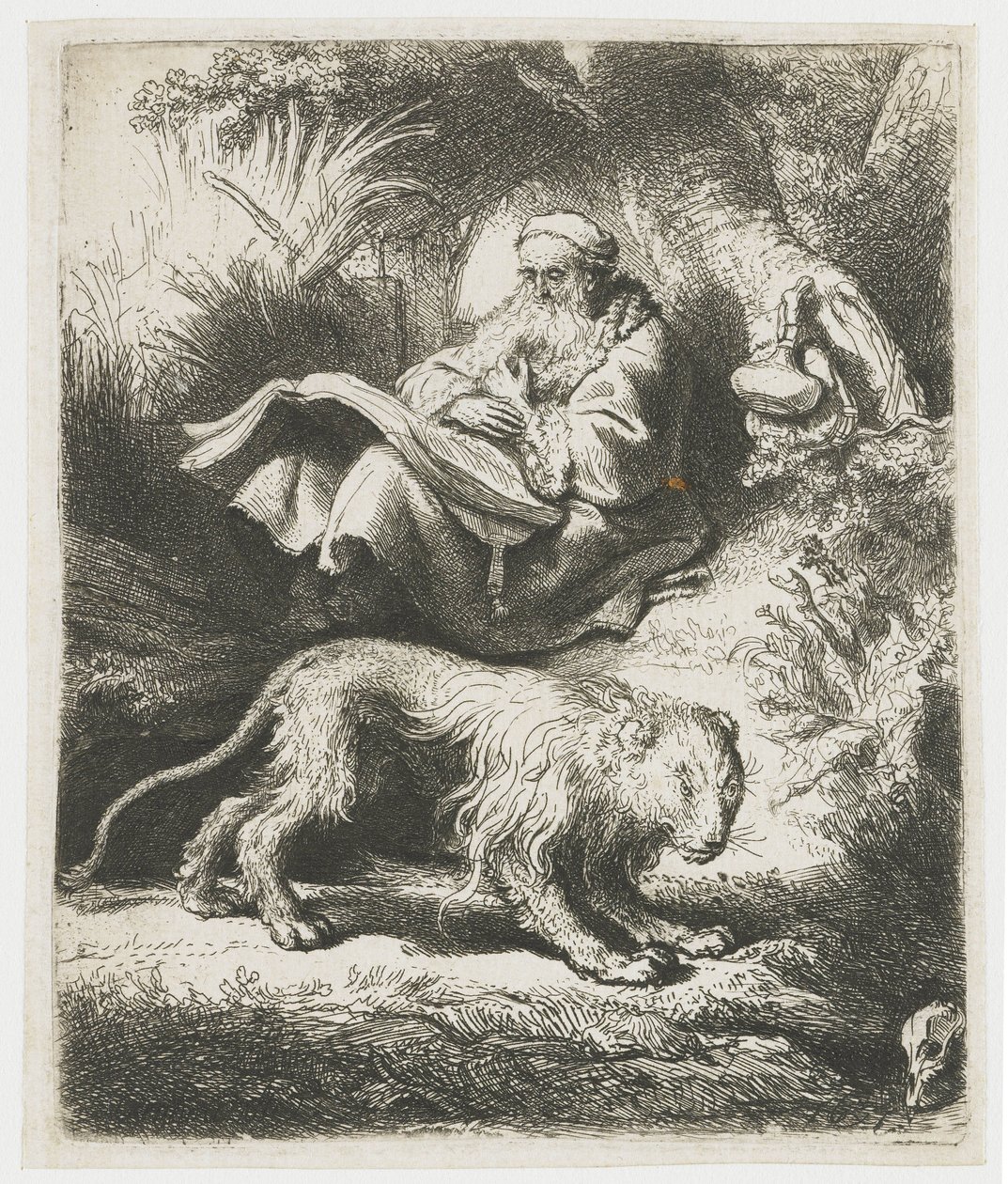 Sankt Jerome læser af Rembrandt van Rijn