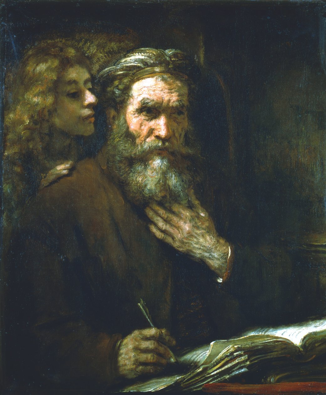 Evangelisten St Matthæus, 1661 af Rembrandt van Rijn