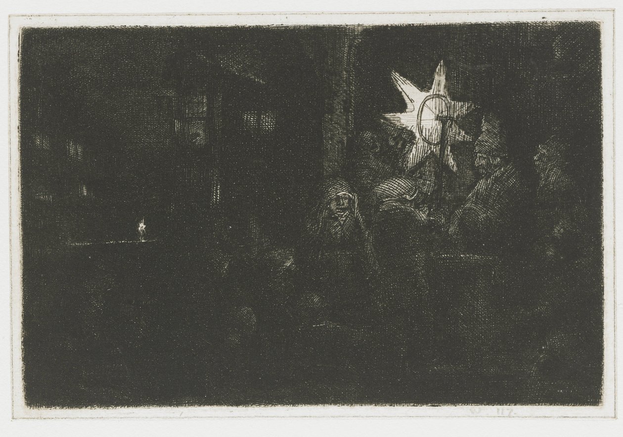 Kongernes stjerne The Star of the Kings: et natstykke af Rembrandt van Rijn