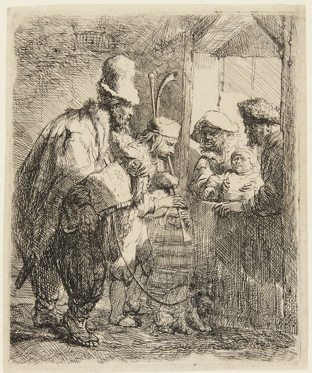 Gademusikanter af Rembrandt van Rijn