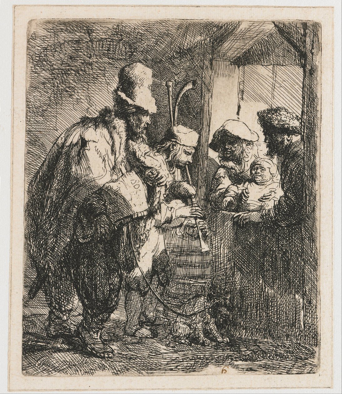 Gademusikanter af Rembrandt van Rijn