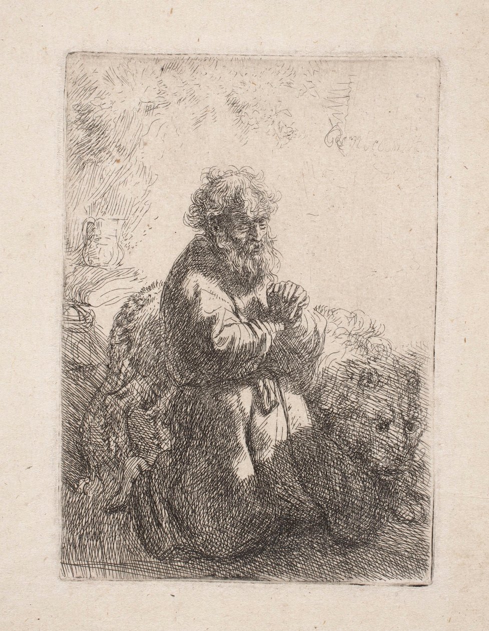Den hellige Hieronymus i bøn af Rembrandt van Rijn