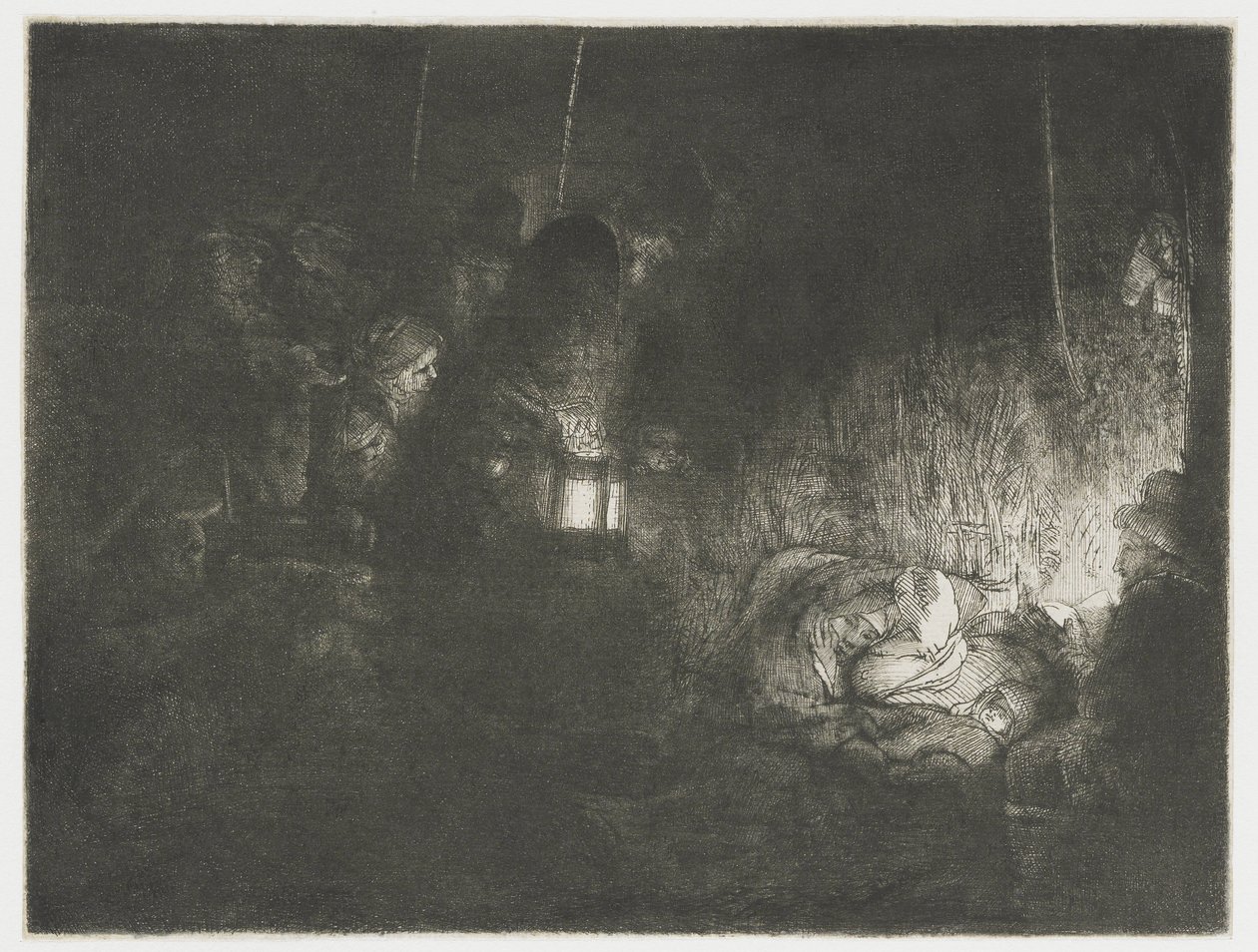 Hyrdernes tilbedelse Hyrdernes tilbedelse: et natstykke af Rembrandt van Rijn