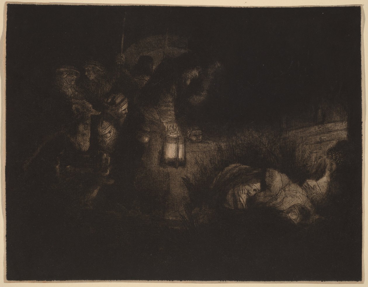 Hyrdernes tilbedelse: et natstykke af Rembrandt van Rijn