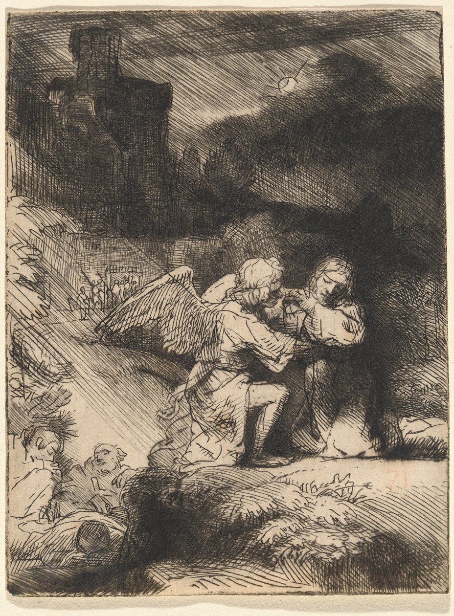 Kvalen i haven af Rembrandt van Rijn