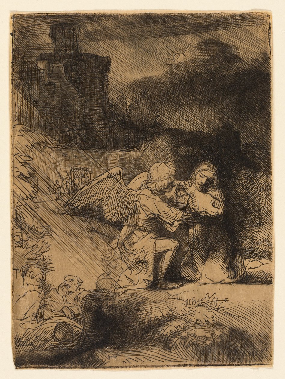Kvalen i haven af Rembrandt van Rijn
