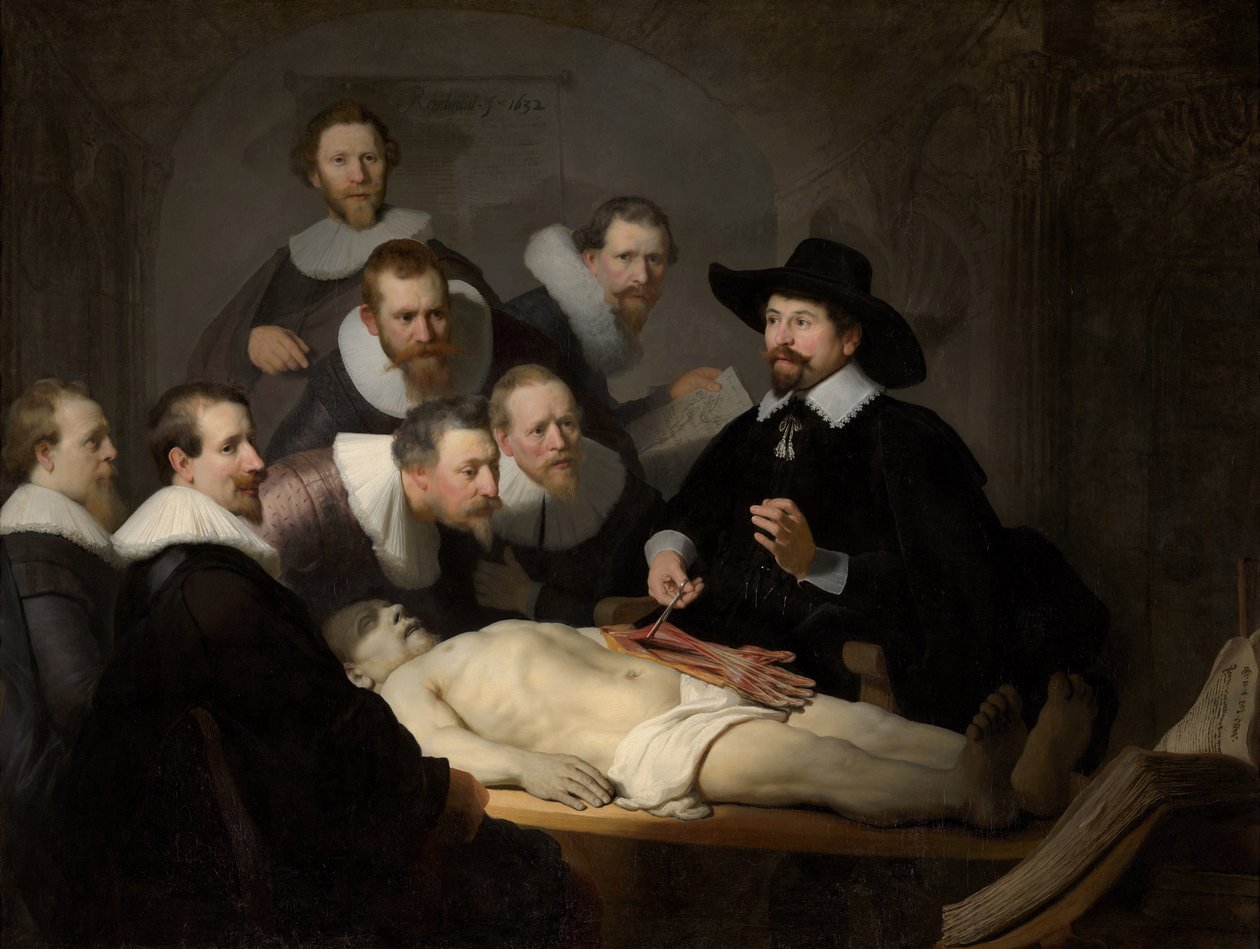 Dr. Nicolaes Tulps anatomi-lektion af Rembrandt van Rijn