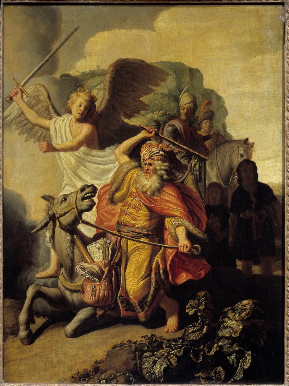 Profeten Bileams æsel, 1626 af Rembrandt van Rijn