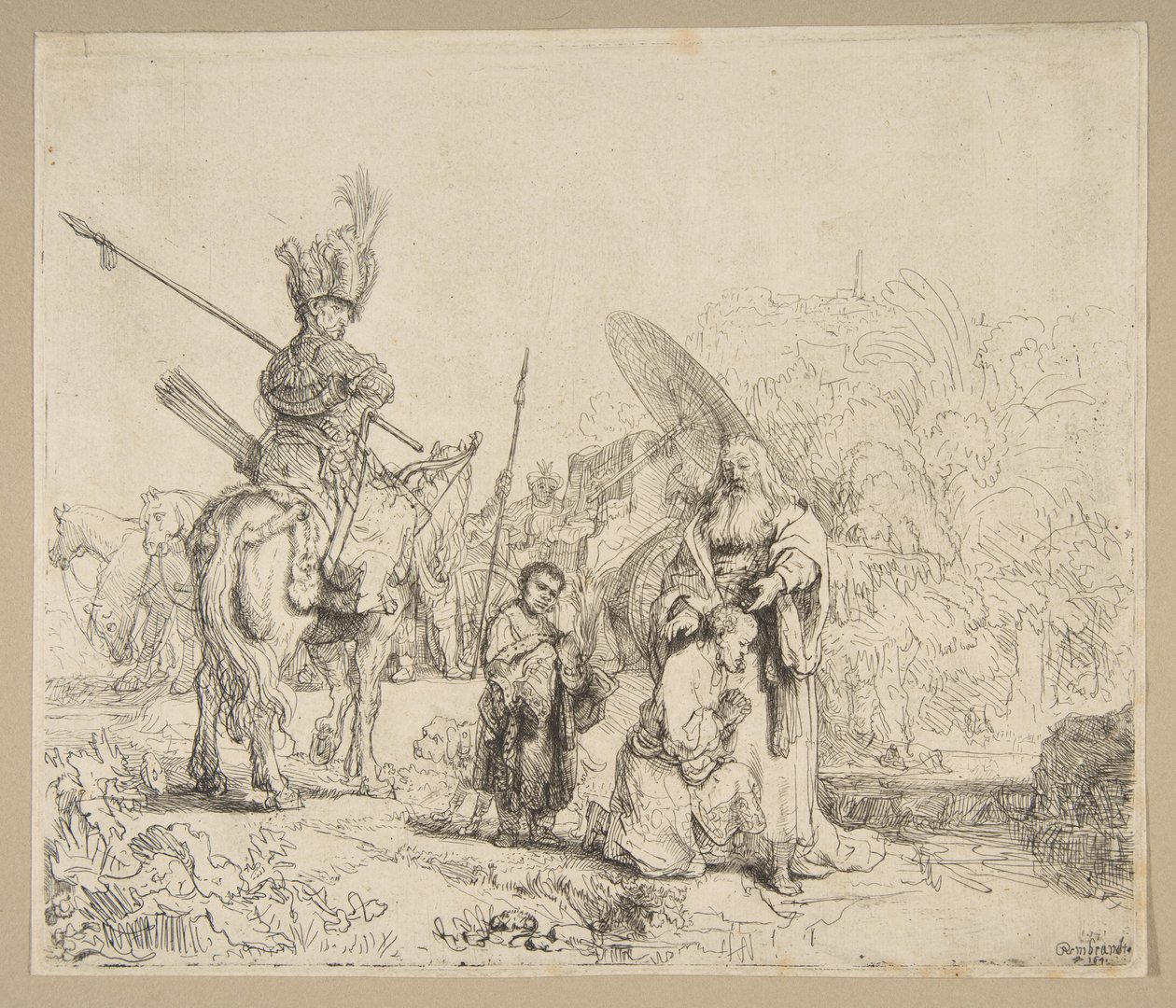 Eunukkens dåb, 1641. af Rembrandt van Rijn
