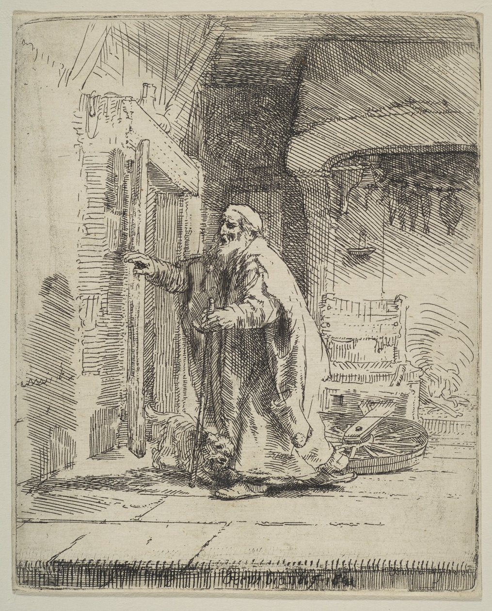 Tobits blindhed, 1651. af Rembrandt van Rijn