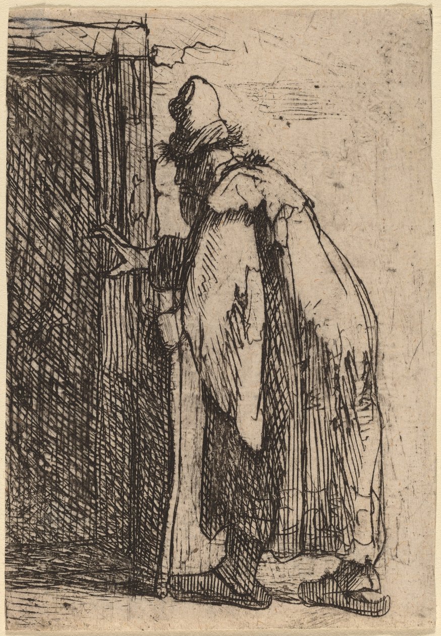 Tobits blindhed: en skitse af Rembrandt van Rijn