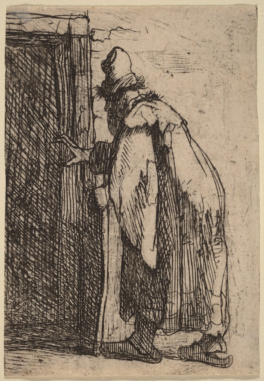 Tobits blindhed: en skitse af Rembrandt van Rijn