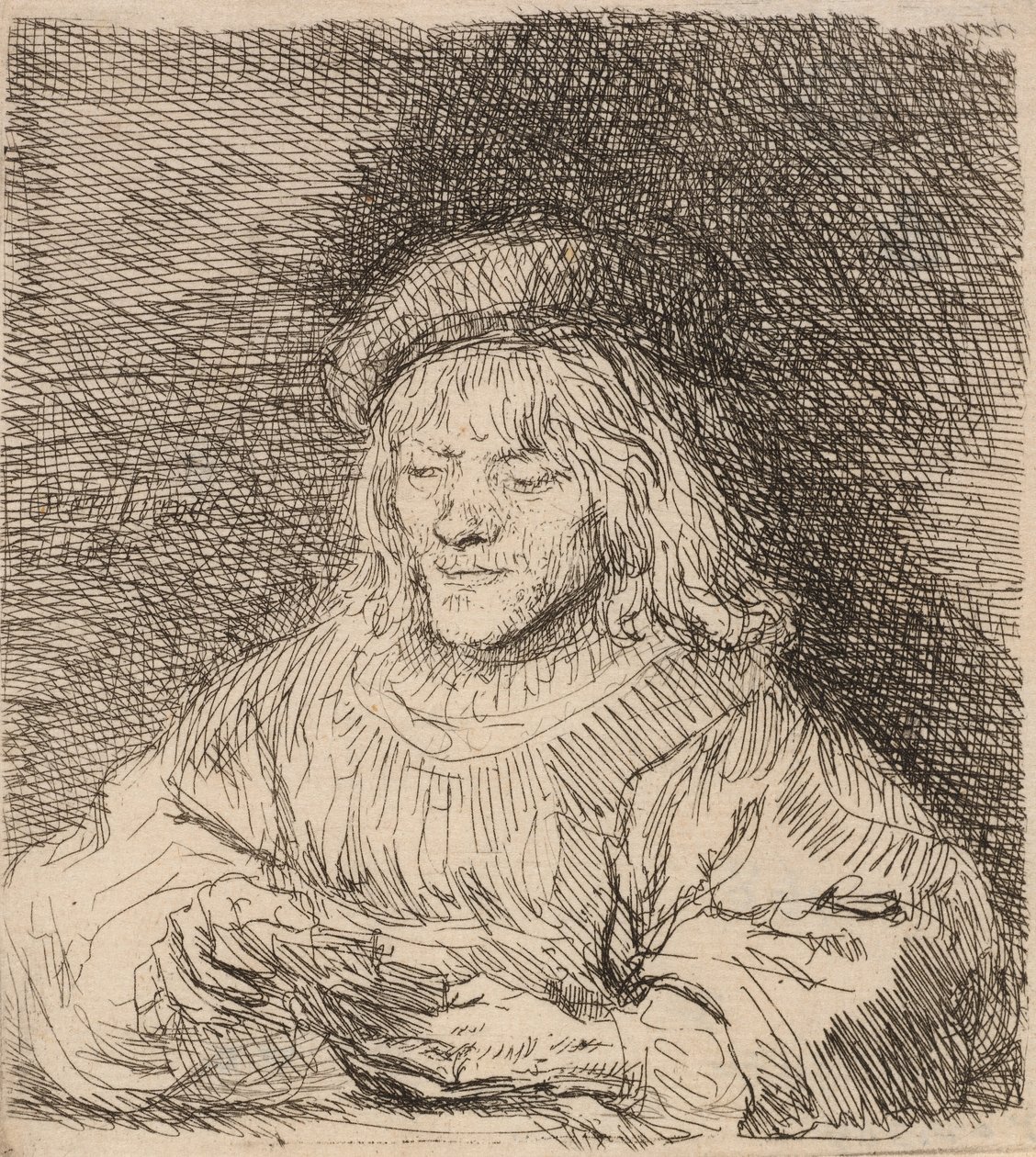 Kortspilleren, 1641. af Rembrandt van Rijn