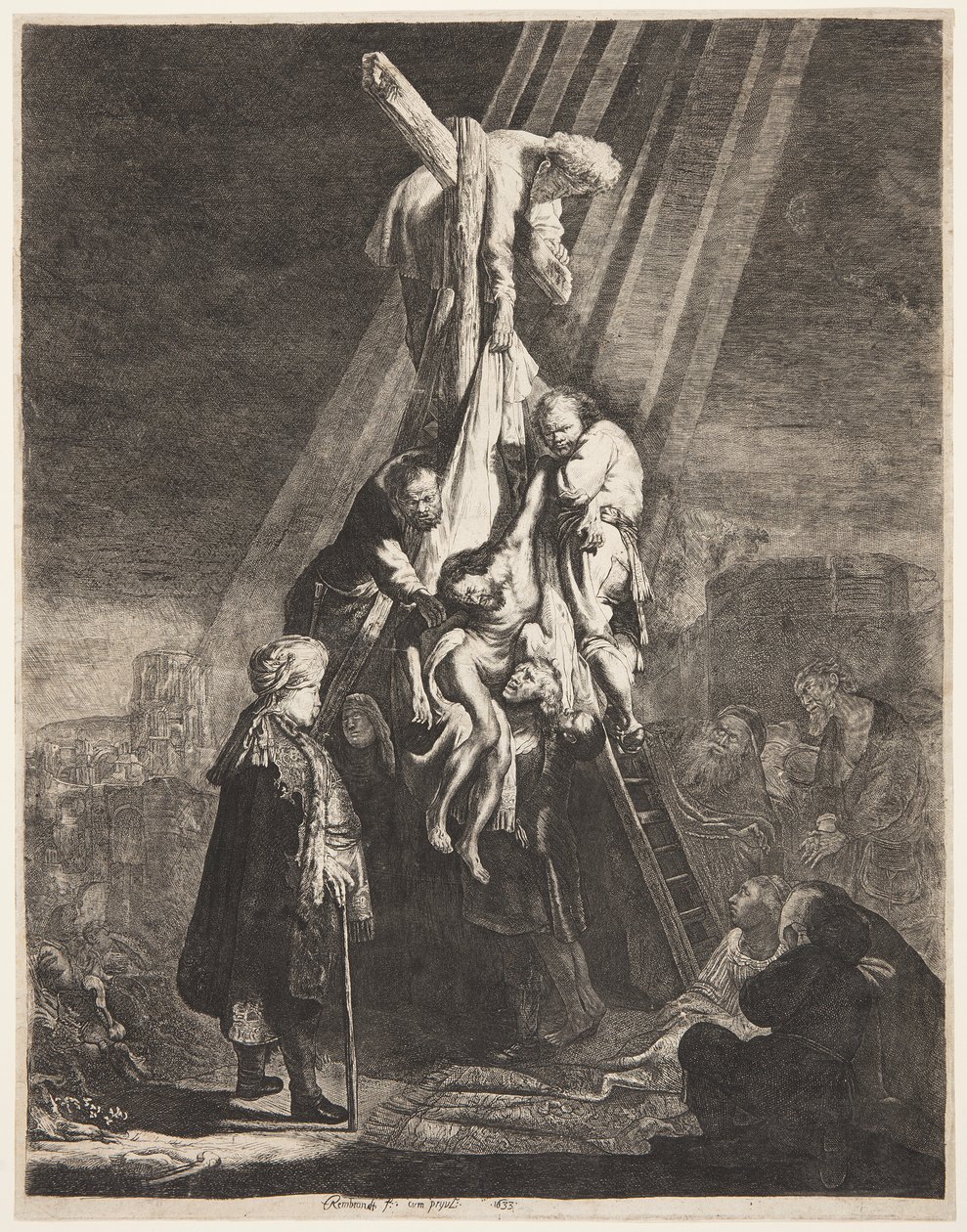 Nedstigningen fra korset af Rembrandt van Rijn