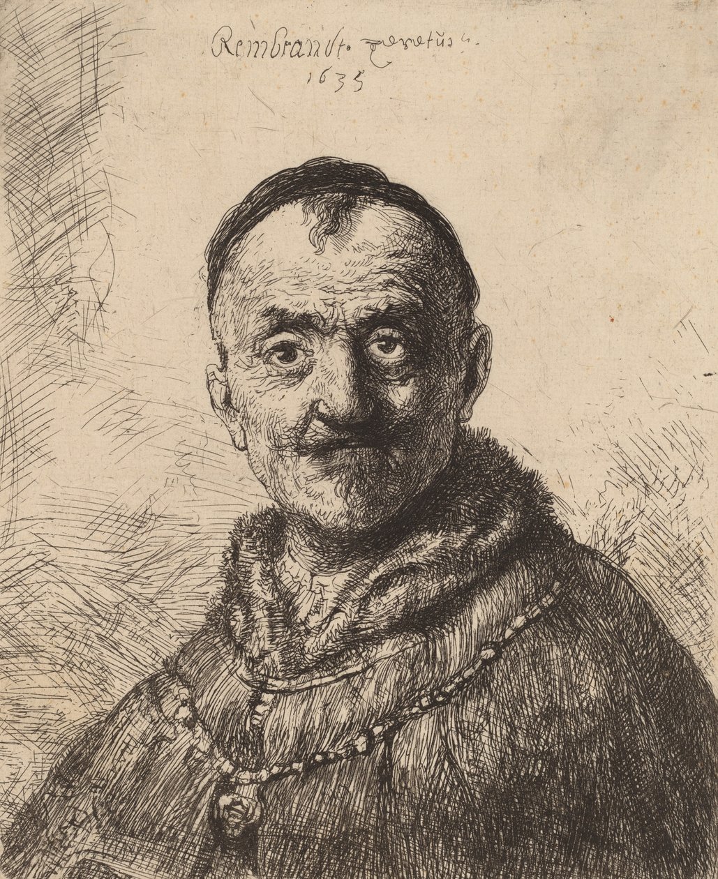 Det første orientalske hoved, 1635. af Rembrandt van Rijn