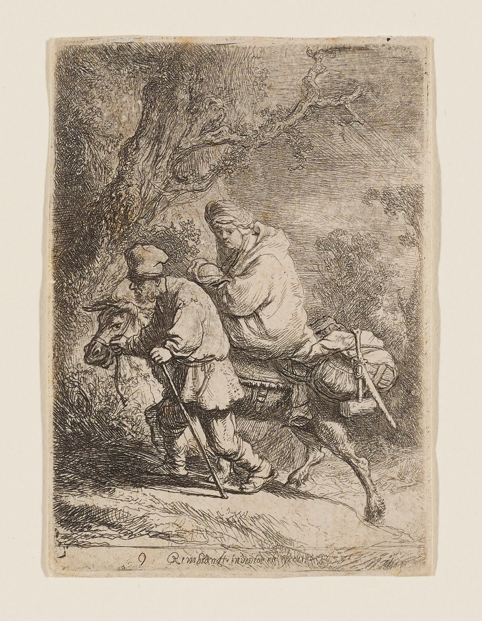 Flugten til Egypten af Rembrandt van Rijn