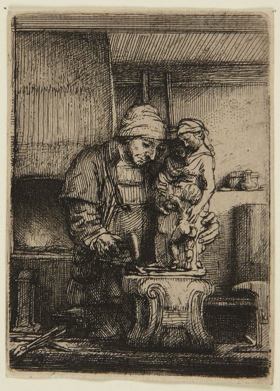 Guldsmeden  (Hind 285, udgave I) af Rembrandt van Rijn