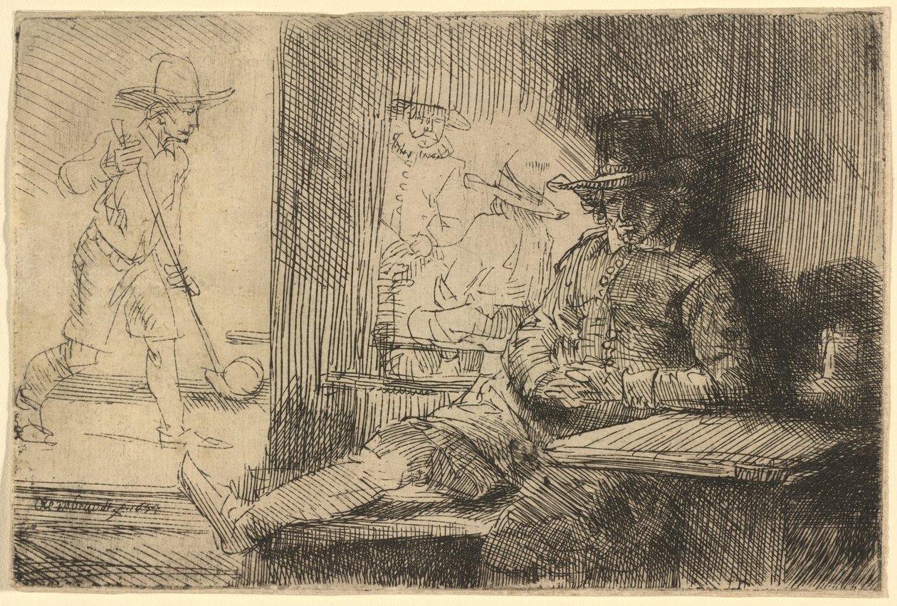 Golfspilleren af Rembrandt van Rijn